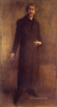  mcneill lienzo - Marrón y dorado James Abbott McNeill Whistler